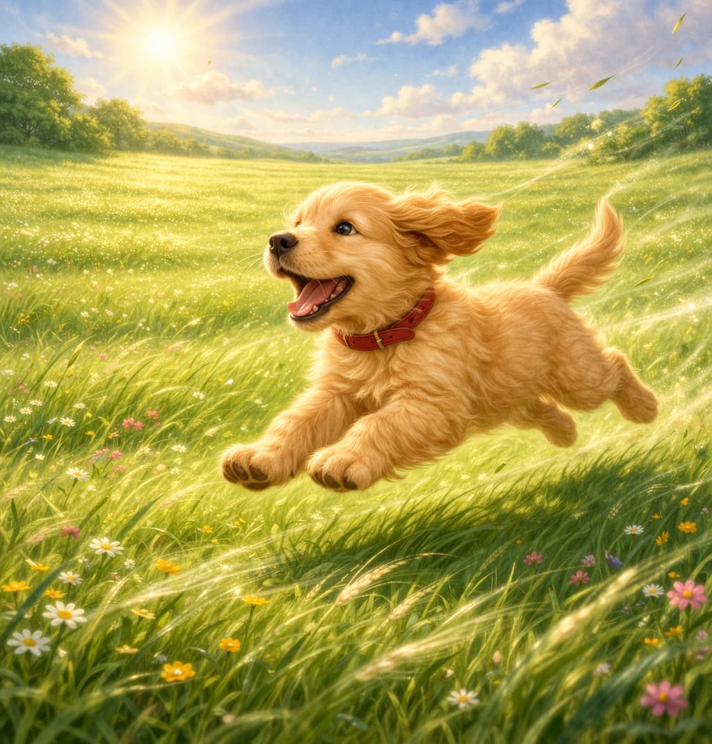 Leonie auf der Wiese